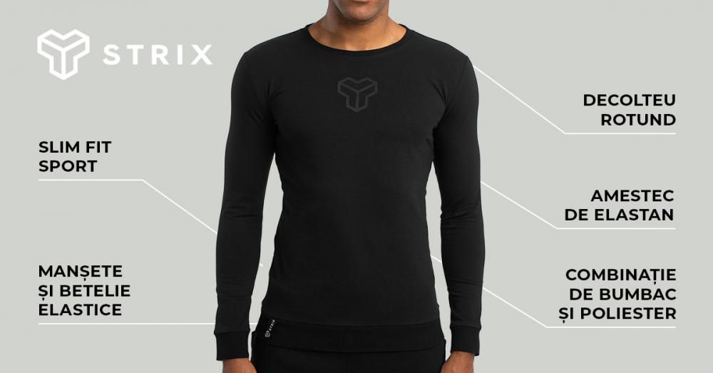  Essential long-sleeve t-shirt black - STRIX