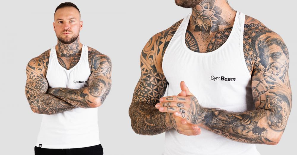 Maiou Stringer Tank Top White - GymBeam